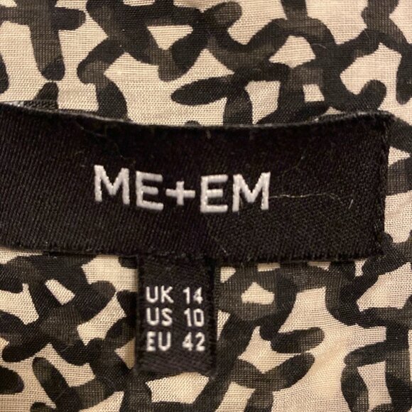 ME+EM Silk/Cotton Abstract Print Blouse - Picture 5 of 13